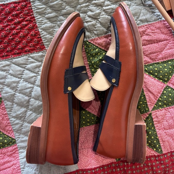 Franco Sarto Italian Leather 2 Penny Loafer Size 8.5 - Picture 6 of 7